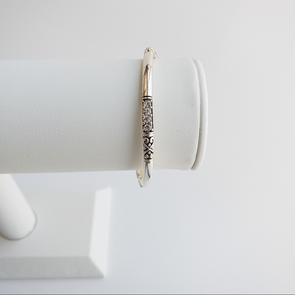 Chelsea Jewelry - Bundle 5 For $20 - Stackable Stretch Bracelet Silver Beaded Cuff Bangle